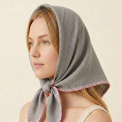 Oversized Summer Sunshade Scarf - Lightweight Beach Headwrap & Resort Shawl