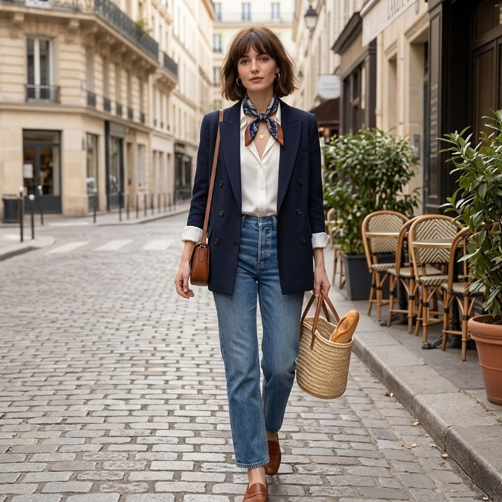 Elegant Silk-Blend Square Scarf - Lightweight Printed Neckerchief & Hair Accessory